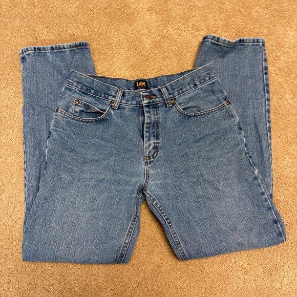 Distressed Vintage Lee Denim Jeans - 32x32 - Picture 1 of 3